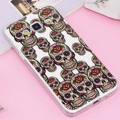 Voor Galaxy J3 (2016) / J310 Noctilucent IMD Skull Pattern Soft TPU Back Case Protector Cover