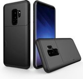 Voor Galaxy S9 + TPU + pc Dropproof beschermende achterkant van de behuizing met kaartsleuf (zwart)