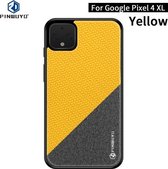 Voor Google Pixel4 XL PINWUYO Rong-serie schokbestendige pc + TPU + beschermhoes van chemische vezeldoek (geel)