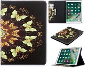 Voor iPad 10.5 inch Gekleurde Tekening Patroon Horizontale Flip PU Lederen Case met Houder & Kaartsleuven & Portemonnee (Vlinder)