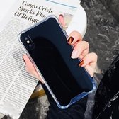 Luxe Plating Mirror Acrylic TPU Case voor iPhone XR (grijs)
