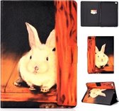 Voor iPad Air Elektrische Horizontale TPU Geschilderde Platte Veren Case met Slaapfunctie & Pen Cover & Kaartsleuf & Houder (Bugs Bunny)