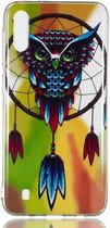 Owl Pattern Noctilucent TPU Soft Case voor Galaxy M10
