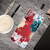 Voor Samsung Galaxy S30 schokbestendig geverfd transparant TPU beschermhoes (Gem Flower)