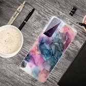 Voor Samsung Galaxy S21 5G marmeren schokbestendige TPU beschermhoes (abstract veelkleurig)