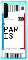 Voor OnePlus Nord Boarding Card Series Pattern TPU beschermhoes (Parijs)