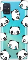 Voor Galaxy A51 Lucency Painted TPU beschermhoes (Panda)
