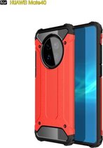 Voor Huawei Mate 40 Magic Armor TPU + pc combinatiebehuizing (rood)
