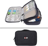 BUBM DPS-S Multifunctionele hoofdtelefoonoplader Datakabel Digitale accessoires Opbergtas, maat L: 29x22x12cm (zwart)