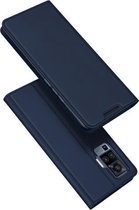 Voor Vivo X50 Pro DUX DUCIS Skin Pro Series PU + TPU horizontale flip lederen tas, met houder en kaartsleuven (blauw)