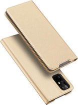 Voor Galaxy S20 + DUX DUCIS Skin Pro Series horizontale flip PU + TPU lederen tas, met houder en kaartsleuven (goud)