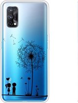 Voor OPPO Realme 7 Pro Gekleurde tekening Clear TPU Cover Beschermhoesjes (Dandelion)