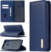Voor Xiaomi Redmi Note 8T 2 in 1 Afneembare Magnetische Horizontale Flip Lederen Case met Houder & Kaartsleuven & Portemonnee (Blauw)