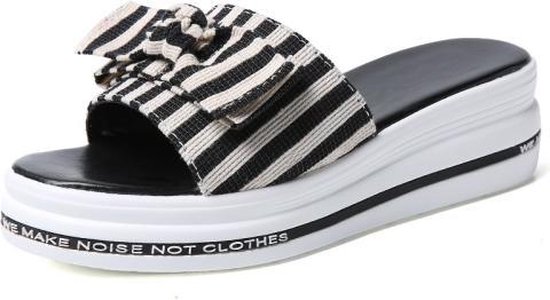 dames slippers met dikke zool