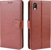 Retro Crazy Horse Texture Horizontale Flip Leren Case voor Huawei Honor 8S, met Houder & Kaartsleuven & Fotolijst (Bruin)