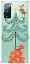Voor Samsung Galaxy S20 FE Trendy Leuke Kerst Patroon Case Clear TPU Cover Telefoon Gevallen (Grote Kerstboom)
