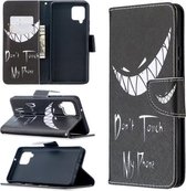 Voor Samsung Galaxy A42 5G Gekleurde tekening patroon Horizontale flip lederen tas met houder & kaartsleuven & portemonnee (grijns)
