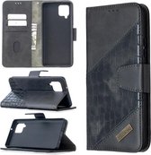 Voor Samsung Galaxy A42 5G Bijpassende Kleur Krokodil Textuur Horizontale Flip PU Lederen Case met Portemonnee & Houder & Kaartsleuven (Zwart)