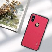 MOFI Antislip Volledige dekking PC + TPU + stoffen hoes voor Xiaomi Mi Max 3 (Rose Red)