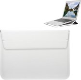 Universele envelopstijl PU lederen tas met houder voor ultradunne notebook tablet-pc 15,4 inch, afmeting: 39x28x1.5cm (wit)