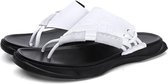 Modetrend Sandwich Toe Casual Pantoffels voor Heren (Kleur: Wit Maat: 42)