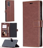 Voor Samsung Galaxy Note20 Crazy Horse Texture Horizontale Flip Leren Case met Houder & Kaartsleuven & Portemonnee & Fotolijst (Bruin)
