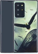 Voor Samsung Galaxy Note20 Ultra Painted Pattern Soft TPU Case (Eagle)