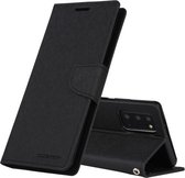 Voor Samsung Galaxy Note20 GOOSPERY FANCY DAGBOEK Horizontale Flip PU lederen tas met houder & kaartsleuven & portemonnee (zwart)