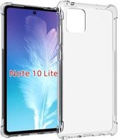 Voor Galaxy Note 10 Lite Schokbestendig Antislip Waterdicht Verdikking TPU beschermhoes (transparant)