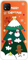 Voor Xiaomi Redmi 9C Christmas-serie Transparante TPU-beschermhoes (kerstboom met drie niveaus)
