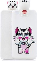 Voor Xiaomi Redmi Go schokbestendig Cartoon TPU beschermhoes (kat)