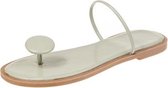 Flat Bottom Toe Set Foot Slippers voor Dames (Kleur: Groen Maat: 38)
