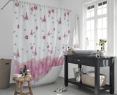 Zethome - Douchegordijn - Badkamer Gordijn - Shower Curtain - Waterdicht - 2x120X200 - 240 cm - Dubbele Stuk - Sneldrogend en Anti Schimmel -Wasbaar en Duurzaam - 6020