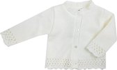 PEX - Baby Vestje met Ajour - Yara - Cream - 12 mnd