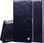 Voor Huawei Honor 9X / 9X Pro / Y9s / P Smart Pro 2019 Zakelijke Stijl Olie Wax Textuur Horizontale Flip lederen Case met Houder & Kaartsleuven & Portemonnee (Zwart)