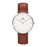 Daniel Wellington Classic St. Mawes DW00100052 - Horloge - Leer - Bruin - Ø 36mm