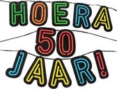 Paper Dreams Slinger Neon Hoera 50 Jaar! Karton