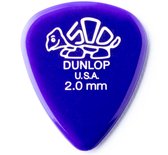 Dunlop Delrin 500 2.00 mm Pick 6-Pack standaard plectrum