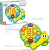 Baby phone - Interactief Speelgoed - schoencadeautjes sinterklaas- kerstcadeau - Baby Muziek Instrument - met Licht en Geluid - baby speelgoed -Groen