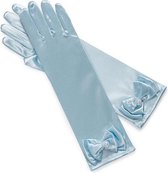 Assepoester - Handschoenen met strik - Blauw - Prinsessenjurk Accessoires