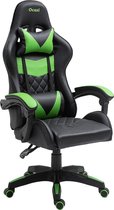 Ocazi Alaska Gamestoel - Gaming Chair - Bureaustoel – Zwart/Groen