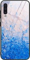 Voor Samsung Galaxy A50 / A50s / A30s marmeren patroon glas beschermhoes (DL07)