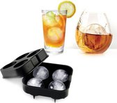 Bal vorm 4-Grid siliconen Ice Cube maker IJsblokjes voor ronde ijsblokken / Whiskey Cocktails
