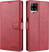 Voor Samsung Galaxy M62 / F62 AZNS Kalfsstructuur Horizontale Flip Leren Case met Houder & Kaartsleuven & Portemonnee & Fotolijst (Rood)