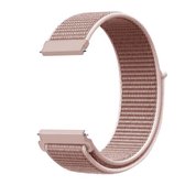 Voor Samsung Galaxy Watch 42 mm eenvoudige nylon gevlochten riem (rose roze)