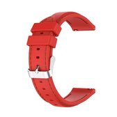 Voor Samsung Galaxy Watch 3 41mm / Active2 / Active / Gear Sport 20mm siliconen vervangende band horlogeband (rood)