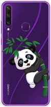 Voor Huawei Y6p schokbestendig geverfd TPU beschermhoes (bamboe panda)