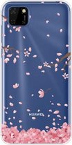 Voor Huawei Y5p / Honor 9S schokbestendig geverfd TPU beschermhoes (kersenbloesems)