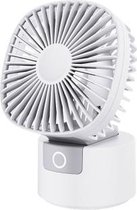 Desktopventilator Afneembare handheld slaapzaal Home Out draagbare USB-ijslollyventilator, kleur: schudkop wit