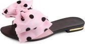 Summer Ladies Wild Word Slippers Bow antislip strandschoenen, maat: 39 (roze)